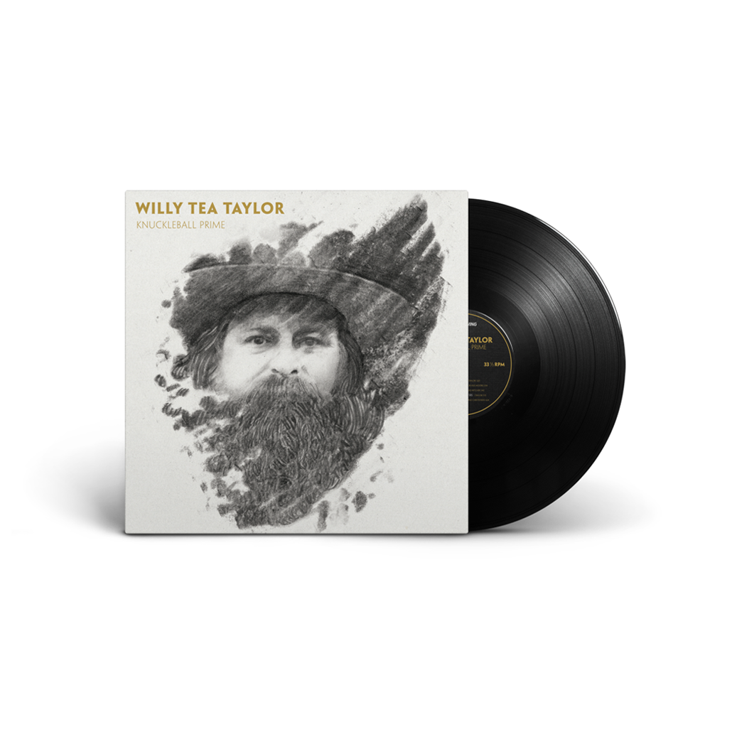 Vinyl record with cover featuring a stylized portrait of a bearded man, labeled 'Willy Tea Taylor'.